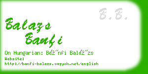 balazs banfi business card